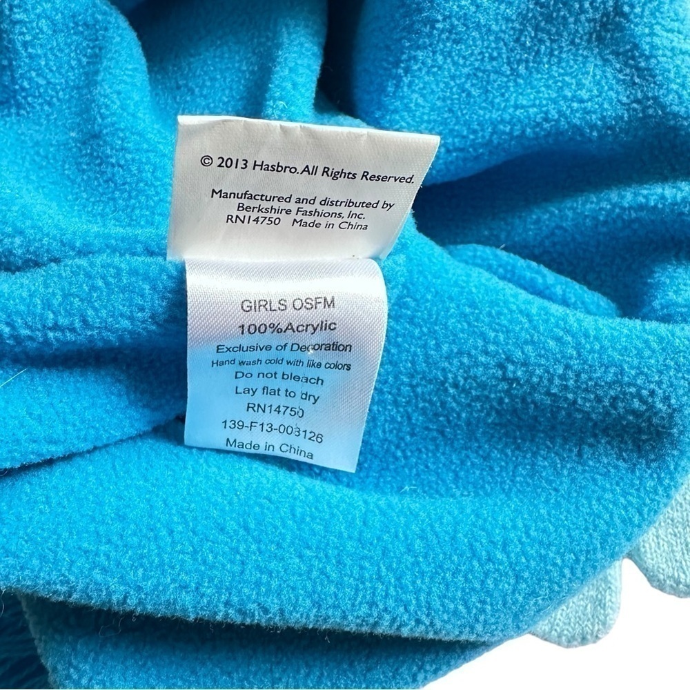 My Little Pony Girls Blue Rainbow Dash Winter Hat & Matching Gloves OSFM - Picture 6 of 11